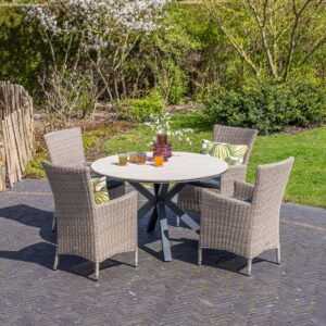 LUXE Wickerstoel MaRBELLA taupe