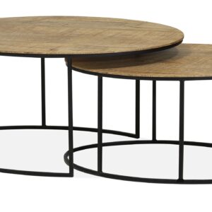 salontafel set van 2 lamulux ovaal
