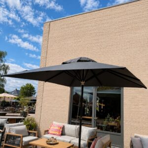 Aluminium parasol 3 x 3 m